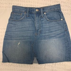 Madewell Jean Mini Skirt
